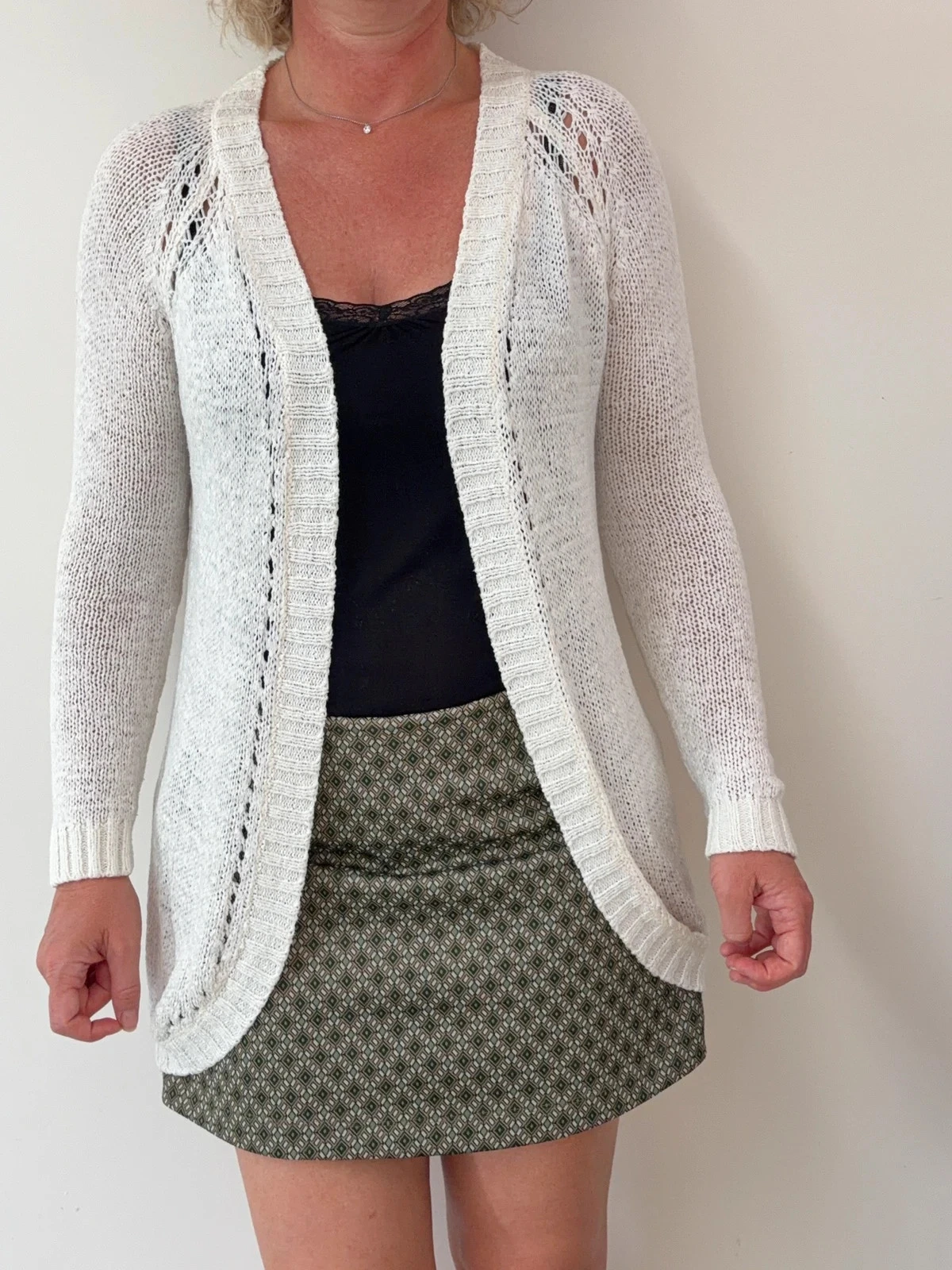 Chaleco largo de punto Vila crudo – Talla L – Excelente estado – photo 2